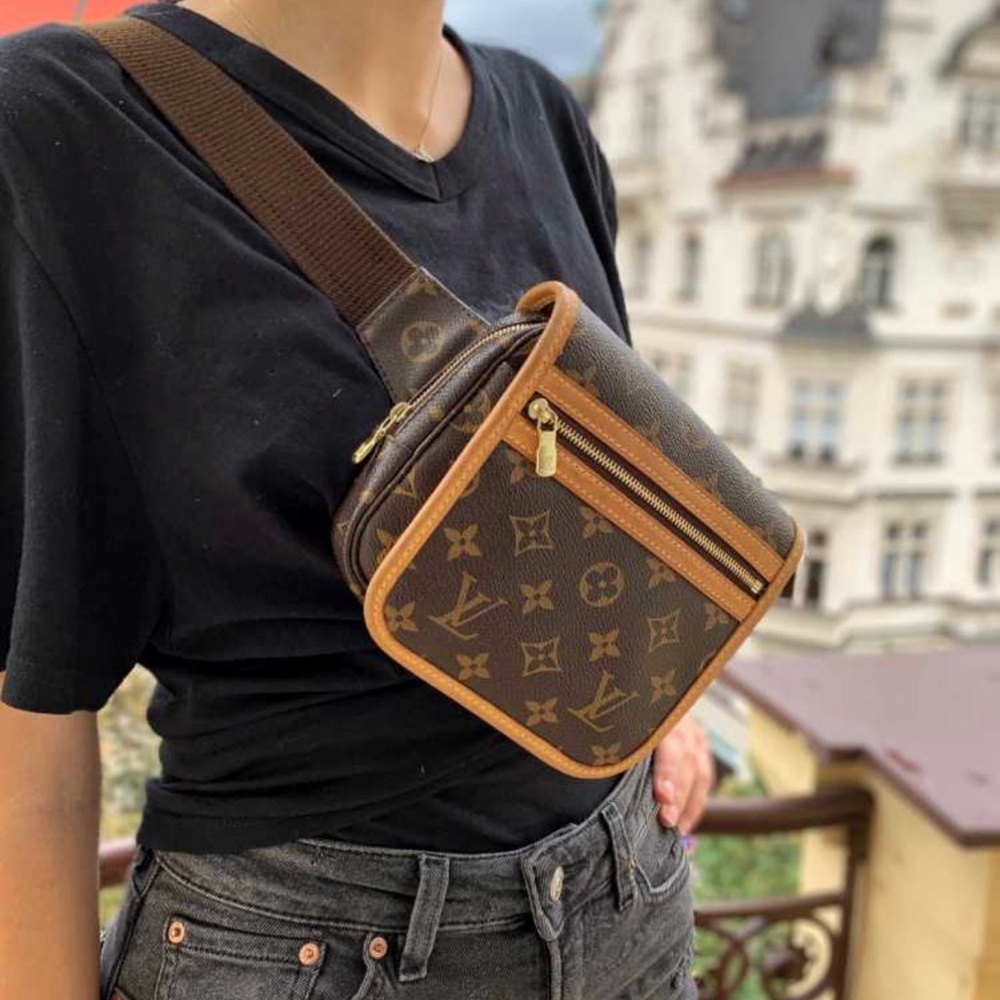 Louis Vuitton Bosphore Monogram Bum Bag Crossbody Waist Bag P0007
